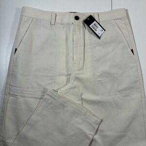 NEW Oakley Canvas Pant 33x32‎ Arctic White Atlanta Regular 90s Y2K Baggy Utility
